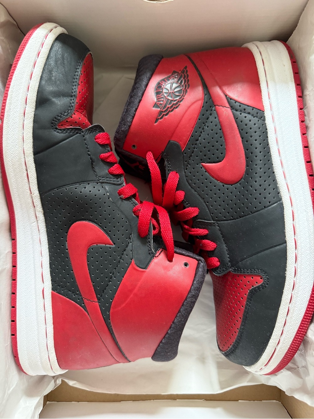 Nike Air Jordan Alpha 1 Black/Varsity Red-White (Youth)